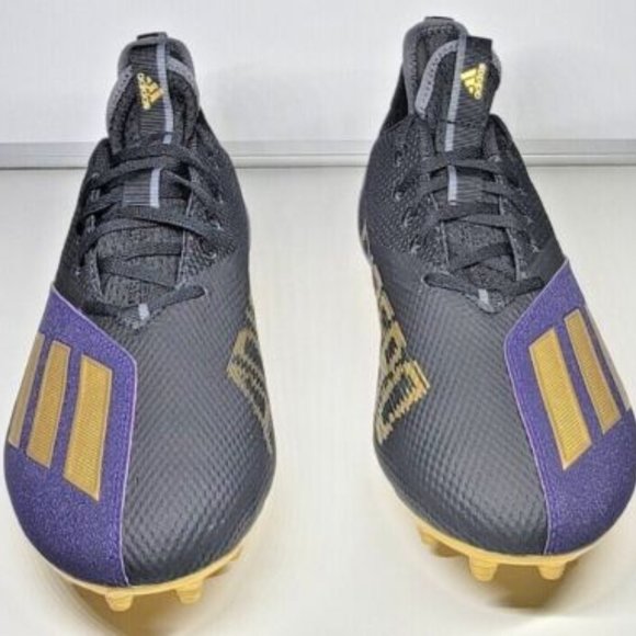 Adidas Adizero Scorch SM Purple Gold Black Football Shoes Men's